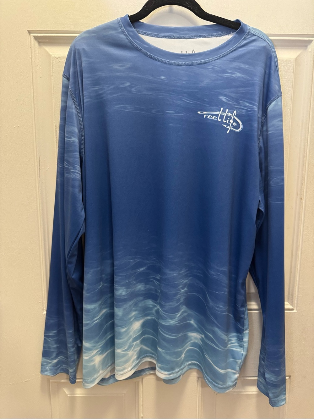 Reel Life Men’s Long Sleeve Performance Shirt - Blue Wave 0559
